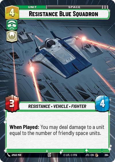 Resistance Blue Squadron - 364 - Common (Hyperspace) - Jump to Lightspeed