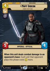 Moff Gideon - I Know Everything - 450 - Rare (Hyperspace) - Jump to Lightspeed