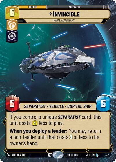 Invincible - Naval Adversary - 453 - Legendary (Hyperspace) - Jump to Lightspeed