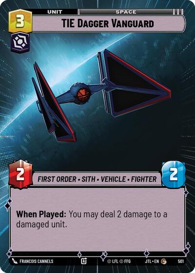 TIE Dagger Vanguard - 501 - Common (Hyperspace) - Jump to Lightspeed