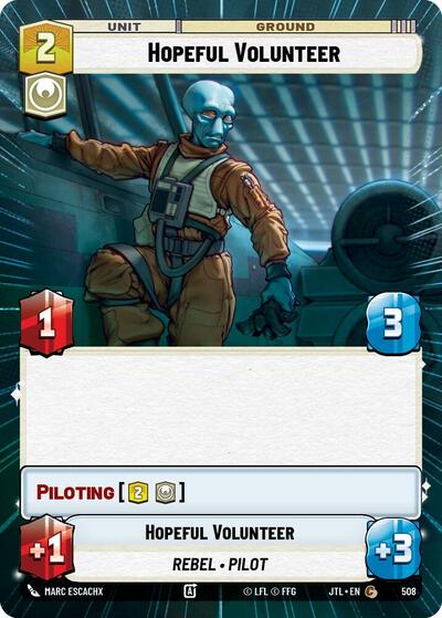 Hopeful Volunteer - 508 - Common (Hyperspace) - Jump to Lightspeed