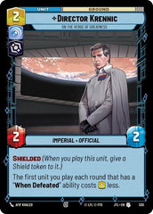 Director Krennic - On the Verge of Greatness - 530 - Uncommon (Foil) - Jump to Lightspeed