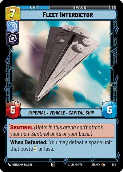 Fleet Interdictor - 538 - Common (Foil) - Jump to Lightspeed