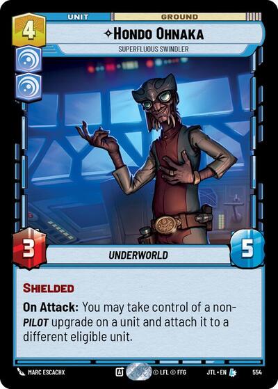 Hondo Ohnaka - Superfluous Swindler - 554 - Legendary (Foil) - Jump to Lightspeed