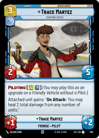 Trace Martez - Trusting Sister - 564 - Uncommon (Foil) - Jump to Lightspeed
