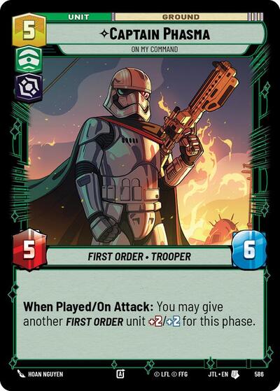 Captain Phasma - On My Command - 586 - Uncommon (Foil) - Jump to Lightspeed