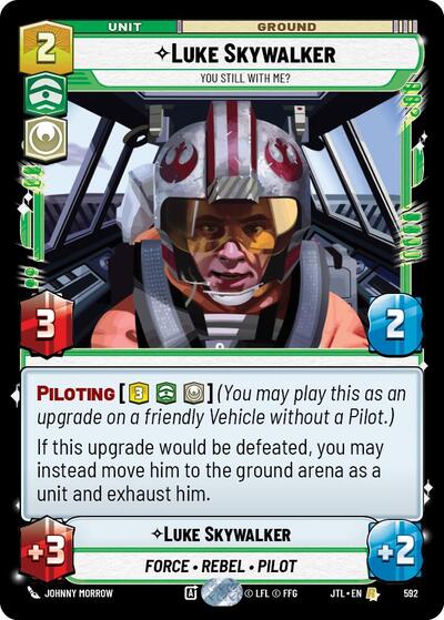 Luke Skywalker - You Still With Me? - 592 - Rare (Foil) - Jump to Lightspeed