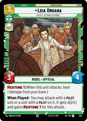 Leia Organa - Pilots, To Your Stations - 595 - Uncommon (Foil) - Jump to Lightspeed