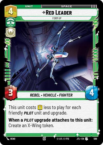 Red Leader - Form Up - 599 - Uncommon (Foil) - Jump to Lightspeed