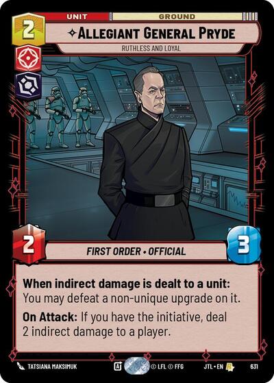 Allegiant General Pryde - Ruthless and Loyal - 631 - Rare (Foil) - Jump to Lightspeed