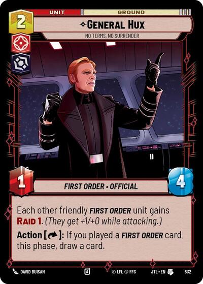 General Hux - No Terms, No Surrender - 632 - Uncommon (Foil) - Jump to Lightspeed