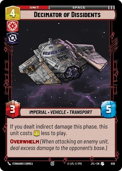 Decimator of Dissidents - 636 - Uncommon (Foil) - Jump to Lightspeed