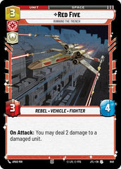 Red Five - Running the Trench - 649 - Uncommon (Foil) - Jump to Lightspeed