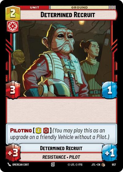 Determined Recruit - 657 - Common (Foil) - Jump to Lightspeed