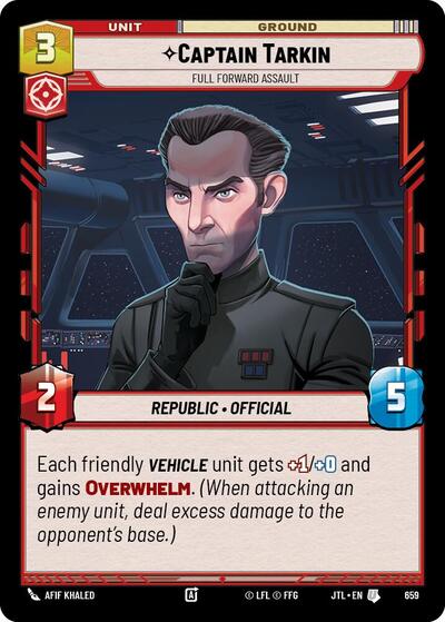 Captain Tarkin - Full Forward Assault - 659 - Uncommon (Foil) - Jump to Lightspeed