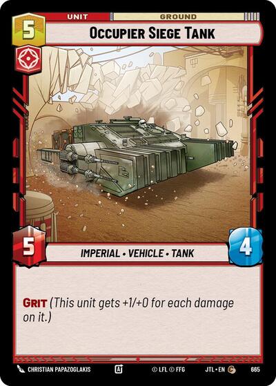 Occupier Siege Tank - 665 - Common (Foil) - Jump to Lightspeed