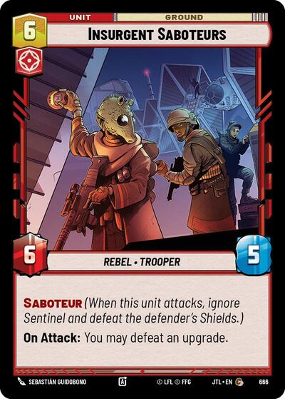 Insurgent Saboteurs - 666 - Common (Foil) - Jump to Lightspeed