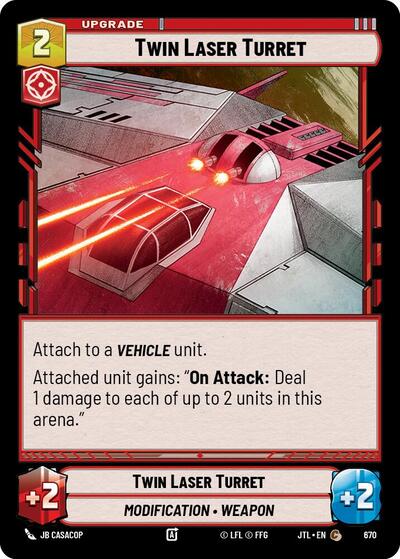 Twin Laser Turret - 670 - Common (Foil) - Jump to Lightspeed