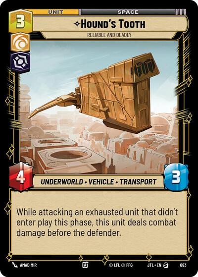 Hound's Tooth - Reliable and Deadly - 683 - Special (Foil) - Jump to Lightspeed