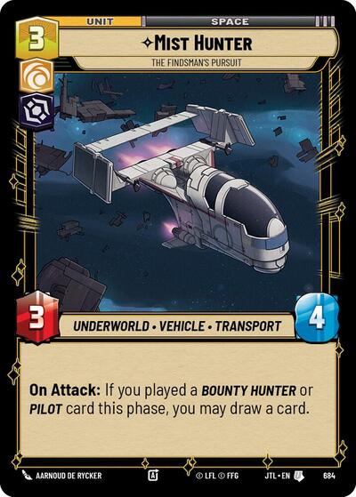 Mist Hunter - The Findsman's Pursuit - 684 - Uncommon (Foil) - Jump to Lightspeed