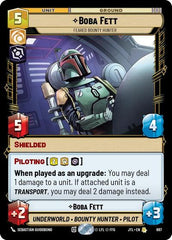 Boba Fett - Feared Bounty Hunter - 687 - Rare (Foil) - Jump to Lightspeed