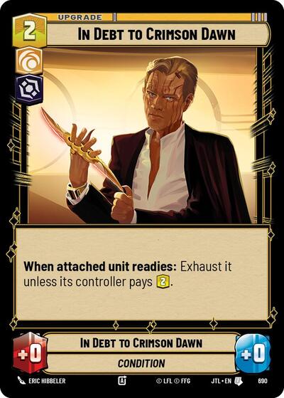 In Debt to Crimson Dawn - 690 - Uncommon (Foil) - Jump to Lightspeed