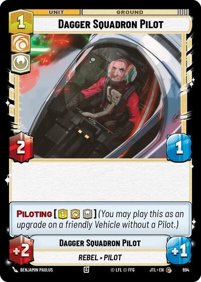 Dagger Squadron Pilot - 694 - Common (Foil) - Jump to Lightspeed