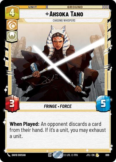 Ahsoka Tano - Chasing Whispers - 699 - Rare (Foil) - Jump to Lightspeed