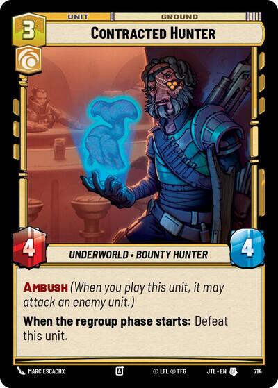Contracted Hunter - 714 - Uncommon (Foil) - Jump to Lightspeed