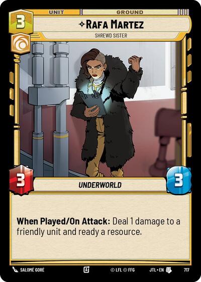 Rafa Martez - Shrewd Sister - 717 - Uncommon (Foil) - Jump to Lightspeed