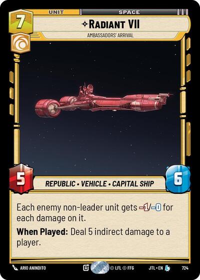 Radiant VII - Ambassadors' Arrival - 724 - Legendary (Foil) - Jump to Lightspeed