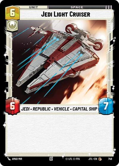 Jedi Light Cruiser - 749 - Common (Foil) - Jump to Lightspeed