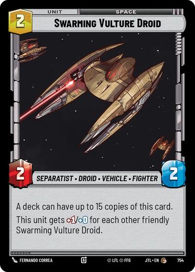 Swarming Vulture Droid - 754 - Common (Foil) - Jump to Lightspeed