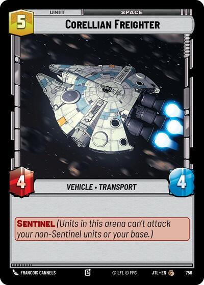 Corellian Freighter - 756 - Common (Foil) - Jump to Lightspeed