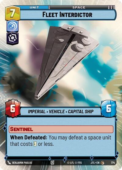 Fleet Interdictor - 774 - Common (Hyperspace Foil) - Jump to Lightspeed