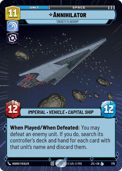 Annihilator - Tagge's Flagship - 775 - Legendary (Hyperspace Foil) - Jump to Lightspeed