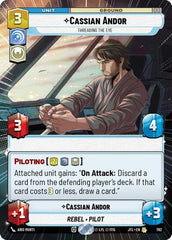 Cassian Andor - Threading the Eye - 782 - Rare (Hyperspace Foil) - Jump to Lightspeed