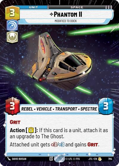 Phantom II - Modified to Dock - 784 - Rare (Hyperspace Foil) - Jump to Lightspeed