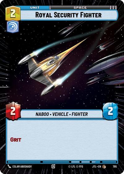 Royal Security Fighter - 795 - Common (Hyperspace Foil) - Jump to Lightspeed