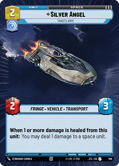 Silver Angel - Trace's Hope - 796 - Uncommon (Hyperspace Foil) - Jump to Lightspeed