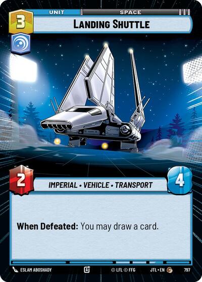 Landing Shuttle - 797 - Common (Hyperspace Foil) - Jump to Lightspeed