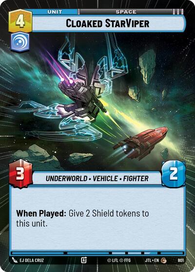 Cloaked StarViper - 801 - Common (Hyperspace Foil) - Jump to Lightspeed
