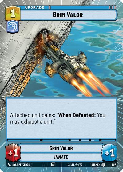 Grim Valor - 807 - Uncommon (Hyperspace Foil) - Jump to Lightspeed
