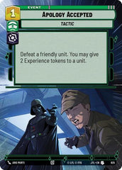 Apology Accepted - 825 - Uncommon (Hyperspace Foil) - Jump to Lightspeed