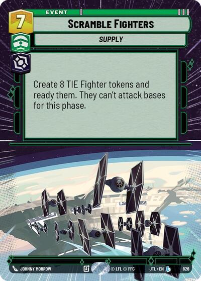 Scramble Fighters - 826 - Legendary (Hyperspace Foil) - Jump to Lightspeed