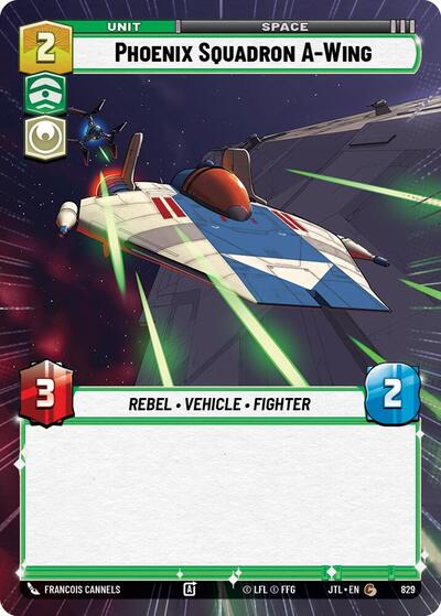 Phoenix Squadron A-Wing - 829 - Common (Hyperspace Foil) - Jump to Lightspeed