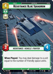 Resistance Blue Squadron - 836 - Common (Hyperspace Foil) - Jump to Lightspeed