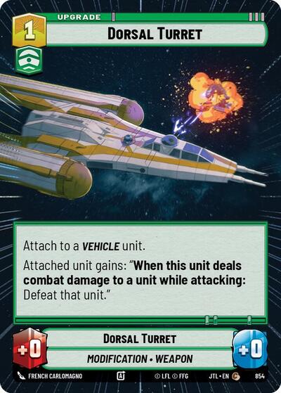 Dorsal Turret - 854 - Common (Hyperspace Foil) - Jump to Lightspeed
