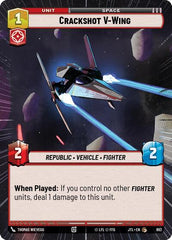 Crackshot V-Wing - 892 - Common (Hyperspace Foil) - Jump to Lightspeed
