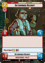 Determined Recruit - 893 - Common (Hyperspace Foil) - Jump to Lightspeed